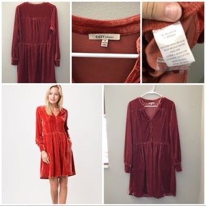 Red Velvet Like Dress